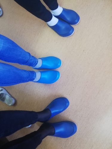 Obuwie medyczne damskie (wsuwane, kolor: azure) photo review